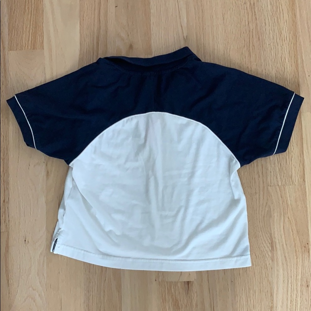 Cropped collared t-shirt - Picture 2 of 3